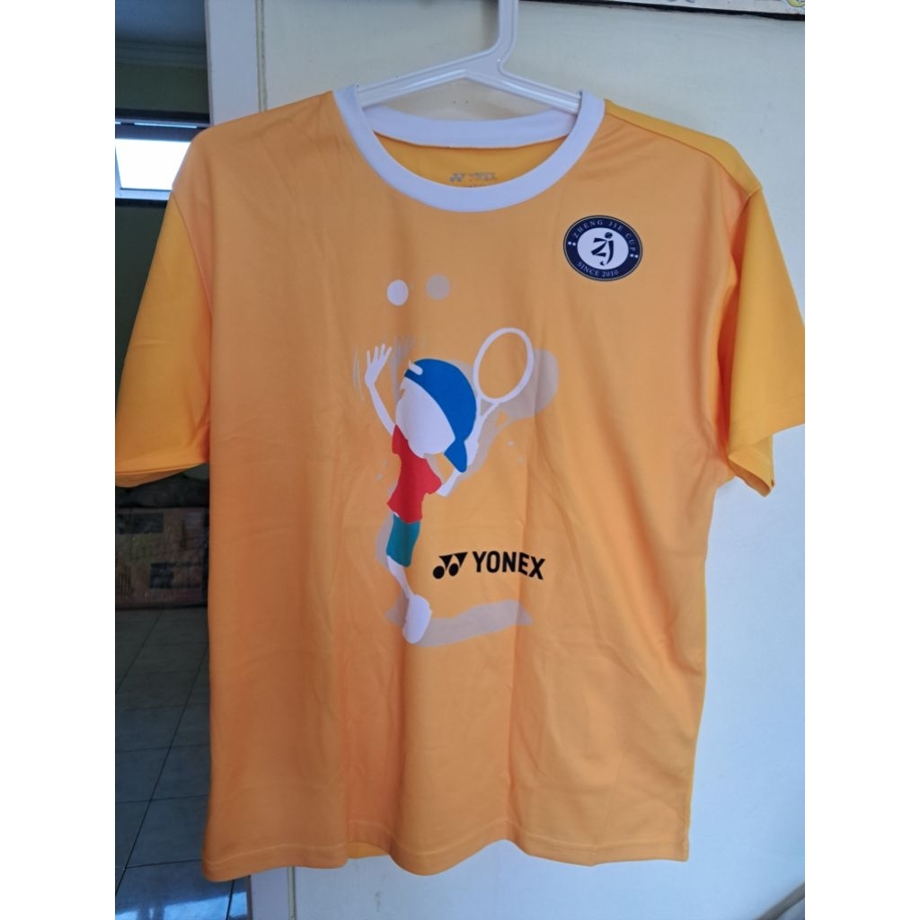 Kaos Jersey Tennis kuning brand yonex 2017