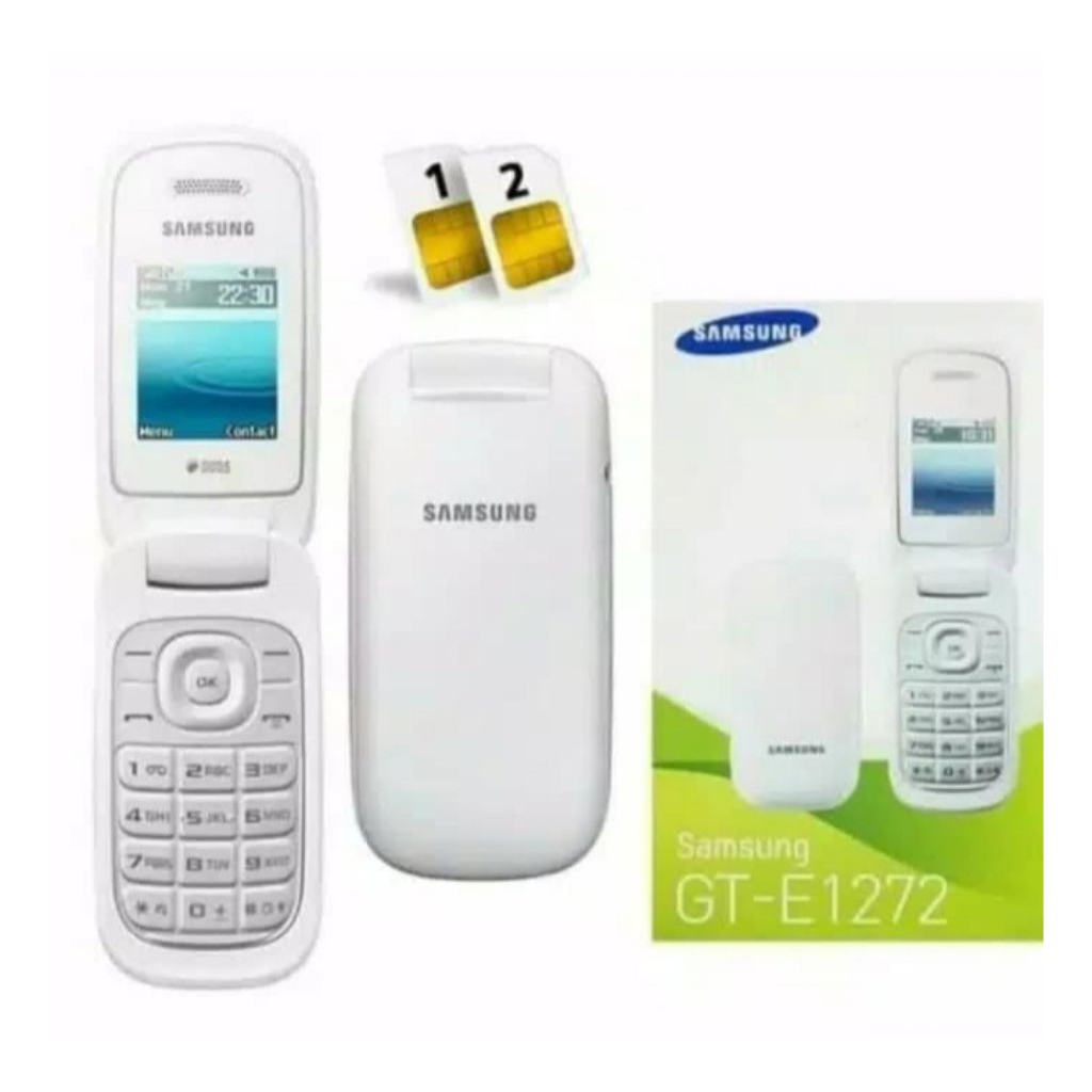 HP SAMSUNG E1272 FLIP | DUAL SIM | Desain Elegan, Baterai Tahan Lama, Dual SIM