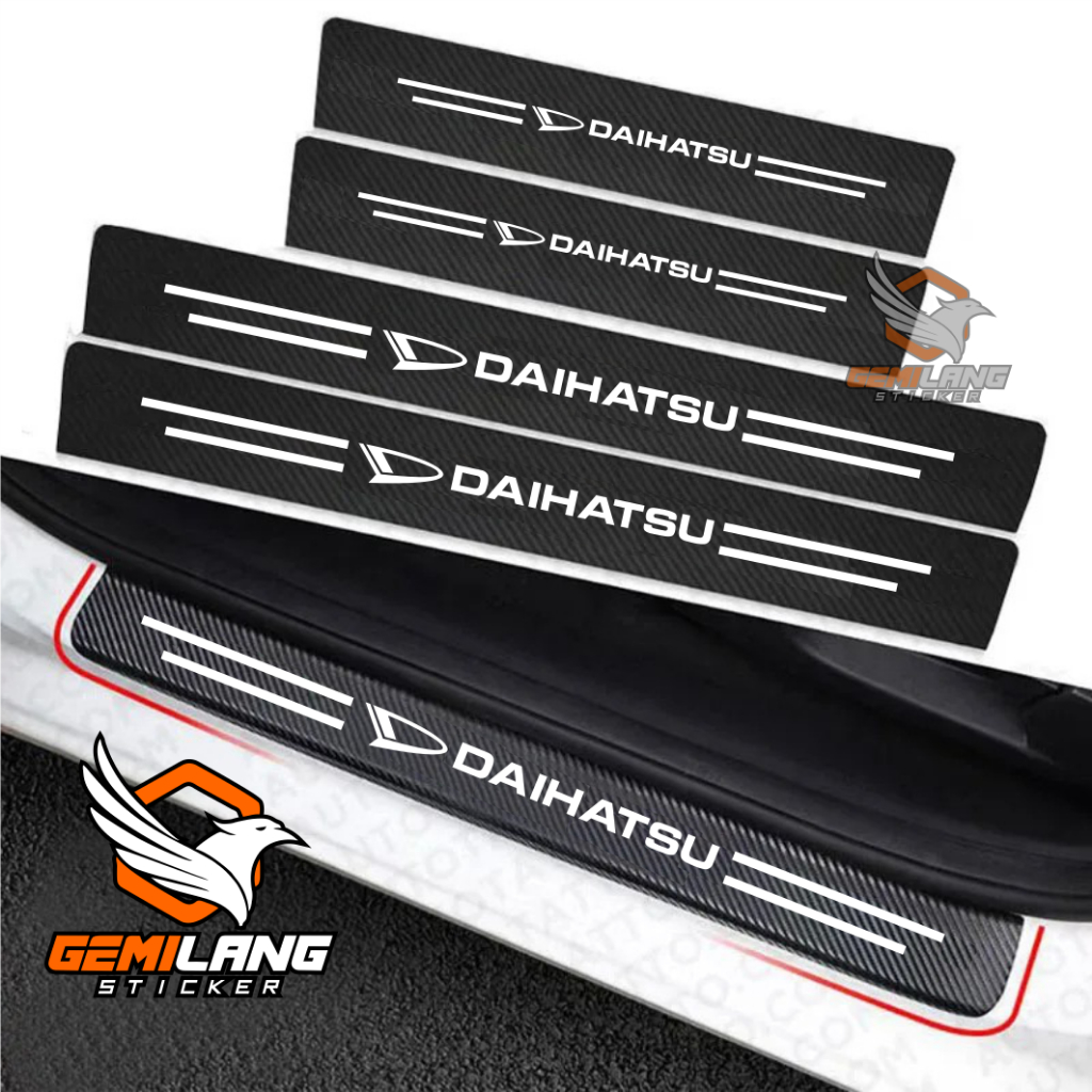 Sticker Daihatsu Aksesoris Interior Mobil Daihatsu Ayla Sigra Terios Xenia Dll Anti Slip Carbon 3d 9