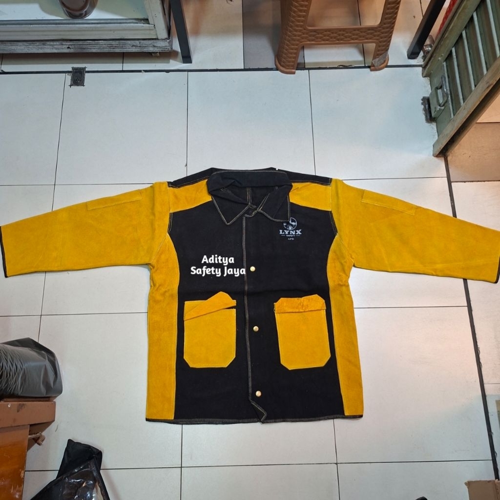 Jaket Las Kulit Tebal / Jaket Welding Lynx Original