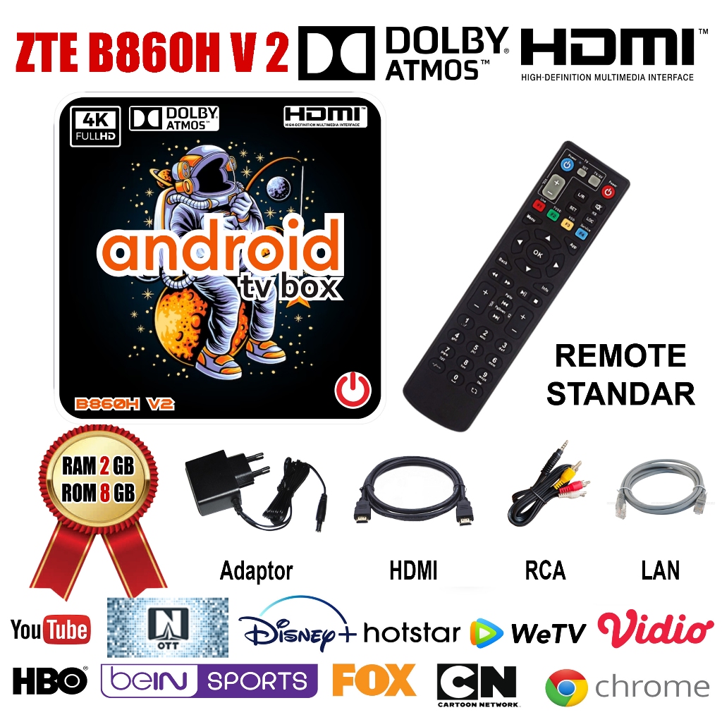 TV Box Android STB B860H V2 Ram 2GB/8GB
