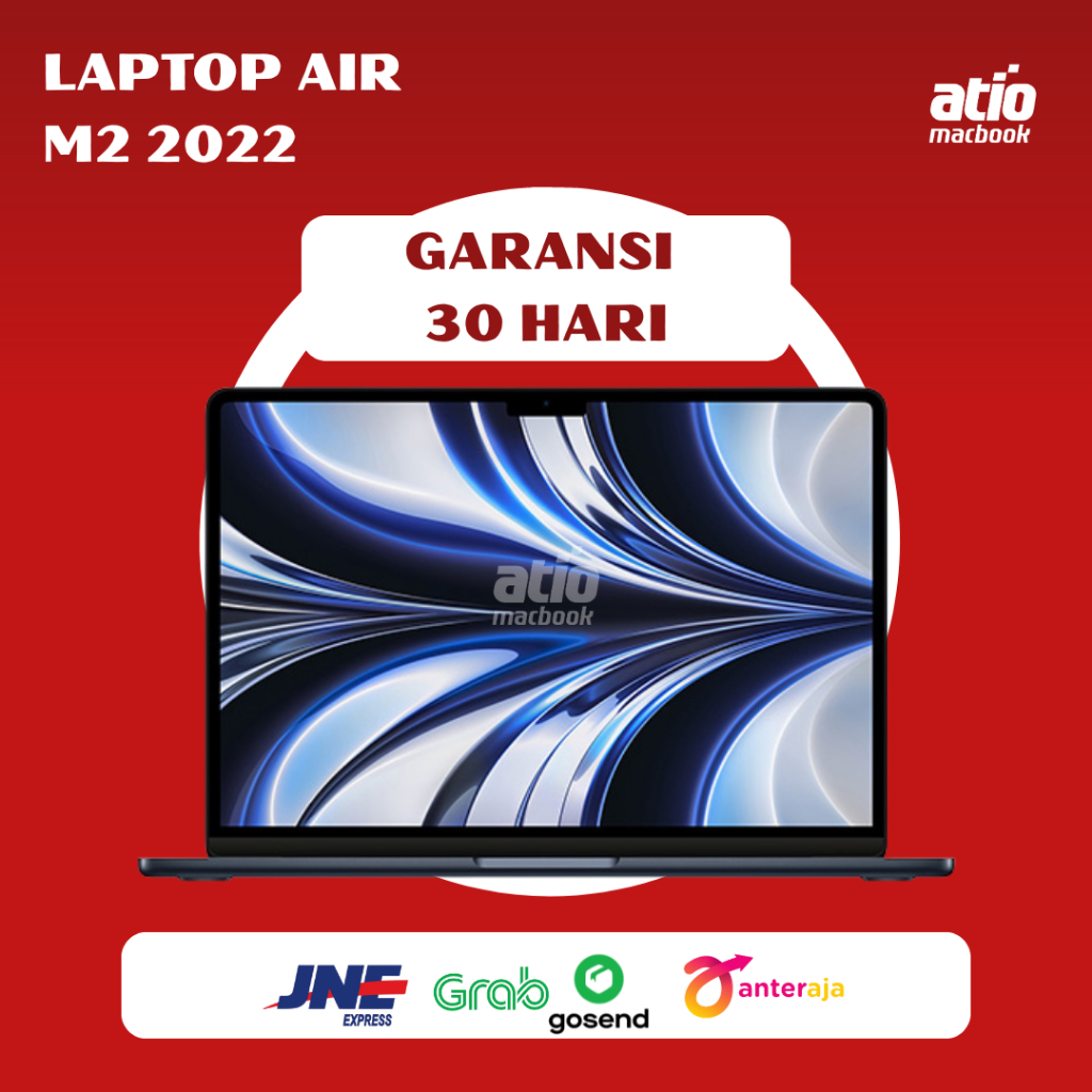 MacBook Air M2 13.6" 8GB/256GB SSD - Laptop Tipis Ringan