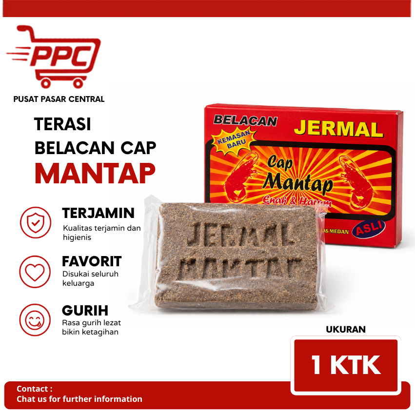 Terasi / Belacan Jermal Asli Khas Medan CAP MANTAP 100% HALAL