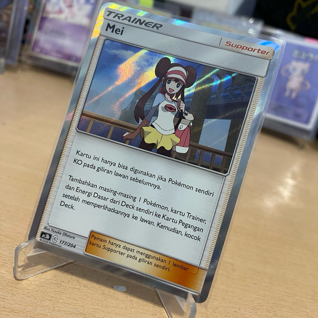 Mei 177/204 Trainer Holo Foil (ac3b) TCG Pokemon 2020 Indonesia