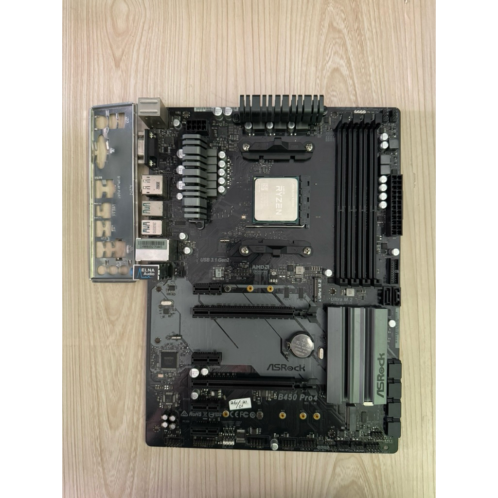 Motherboard Asrock B450 Pro4 AM4 ATX Bekas