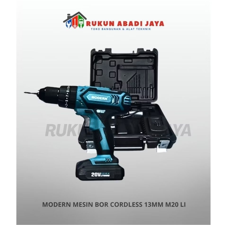Modern Mesin Bor Cordless 13mm M20 LI