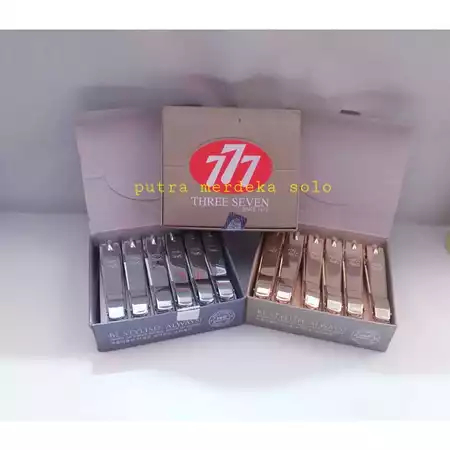 Gunting Kuku Stainless Korea / Gunting Kuku 777 Three Seven Kecil Tanggung Besar Silver Emas