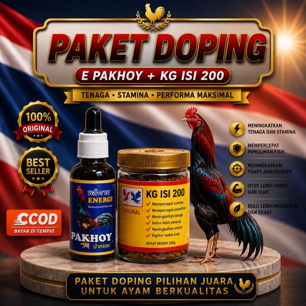 (PAKET HEMAT) Energi pakhoy & Kamlang Gold Pills Isi 200 Original Thailand Terlaris Meningkatkan Sta