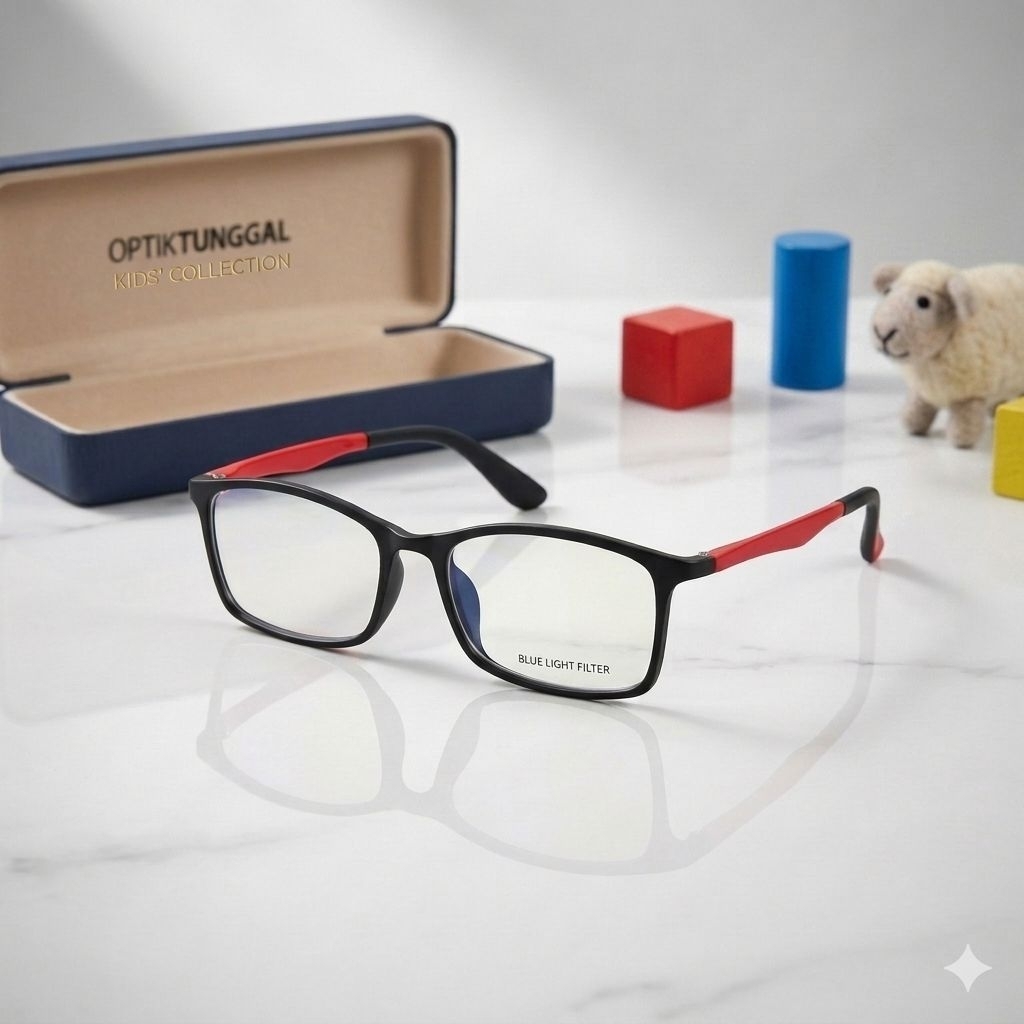 Frame Kacamata Anak Edgy Optik Tunggal