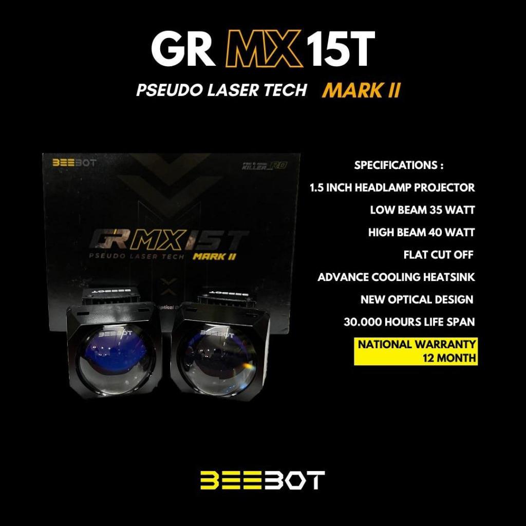 Lampu Headlamp Mobil Beebot GR MX 15T MK2 Beebot 1,5 Inch Lo Beam 35W Hi Beam 40W Garansi 1 Tahun Pr