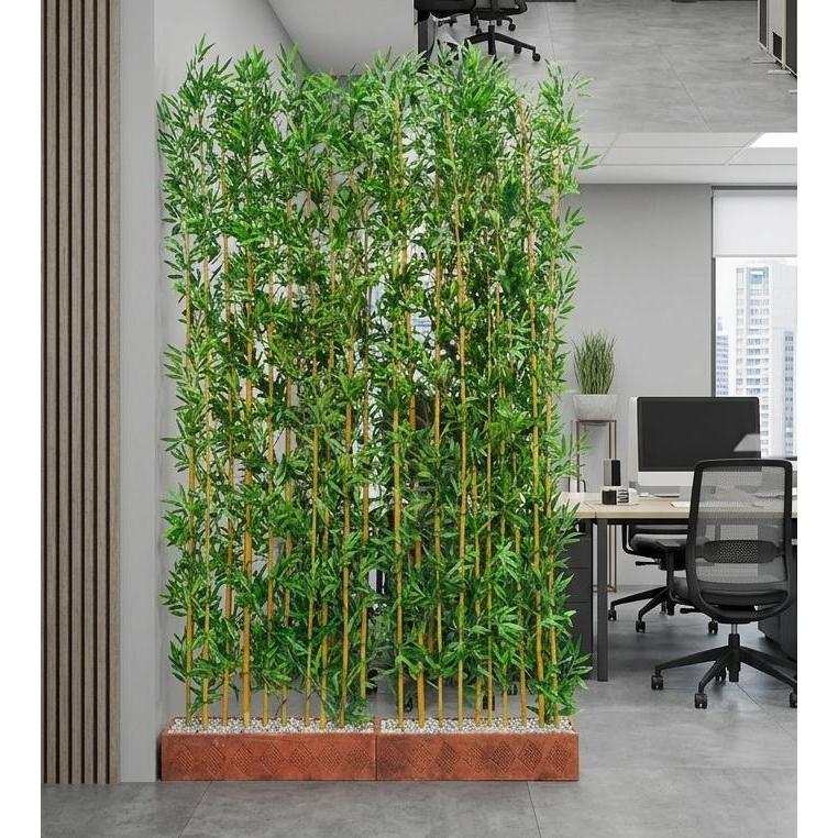 Pohon Bambu Partisi Standar / Pohon Sekat Ruangan / Pohon Plastik / Penyekat Ruangan / Bambu Hias / 