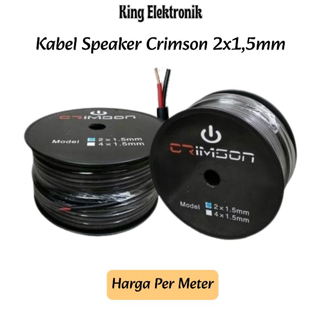 Kabel Speaker Crimson 2x1,5mm (Harga Per Meter)