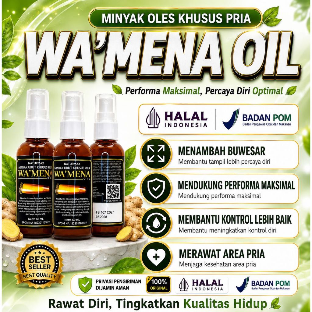 WAMENA Minyak Alami Daun bungkus Tiga jari original bpom