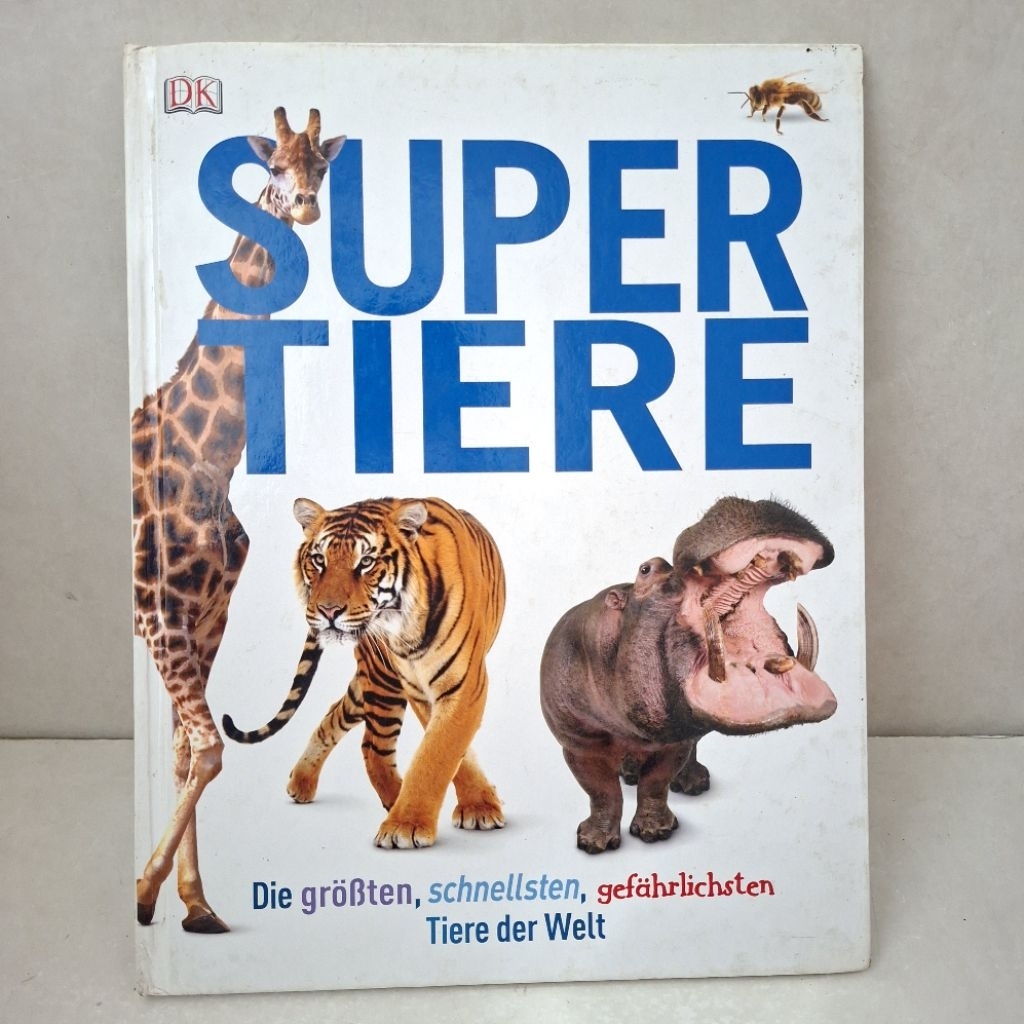 Buku Edukasi Anak Tentang Hewan Bahasa Jerman — Super Tiere