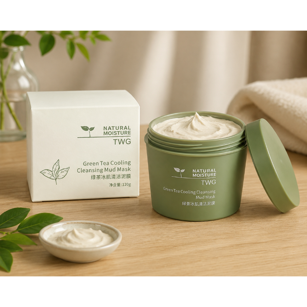 TWG GREEN TEA CLAY MASK AMPUH MENGATASI KOMEDO MENCERAHKAN WAJAH