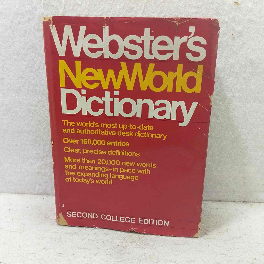 Book Import - Websters New World Dictionary - Second College Edition - David B Guralnik - World Publ