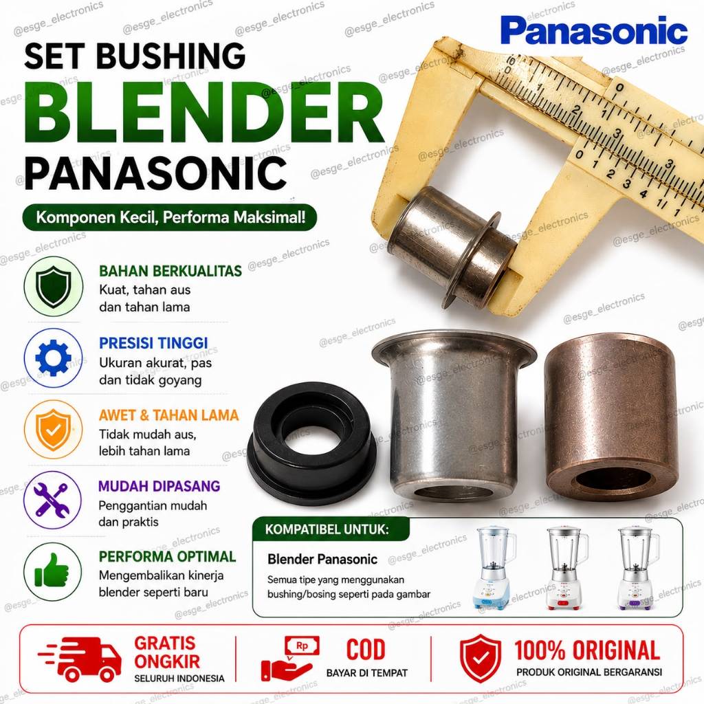 ORIGINAL SET BOS BLENDER PANASONIC LENGKAP DENGAN SARUNG BOSHING BLENDER PANASONIC