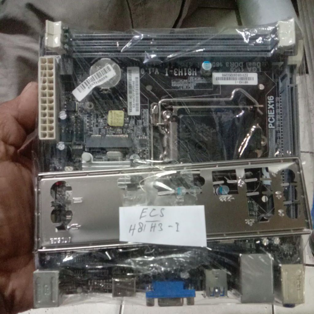 mainboard ECS H81 core i3 i5 i7 generasi 4