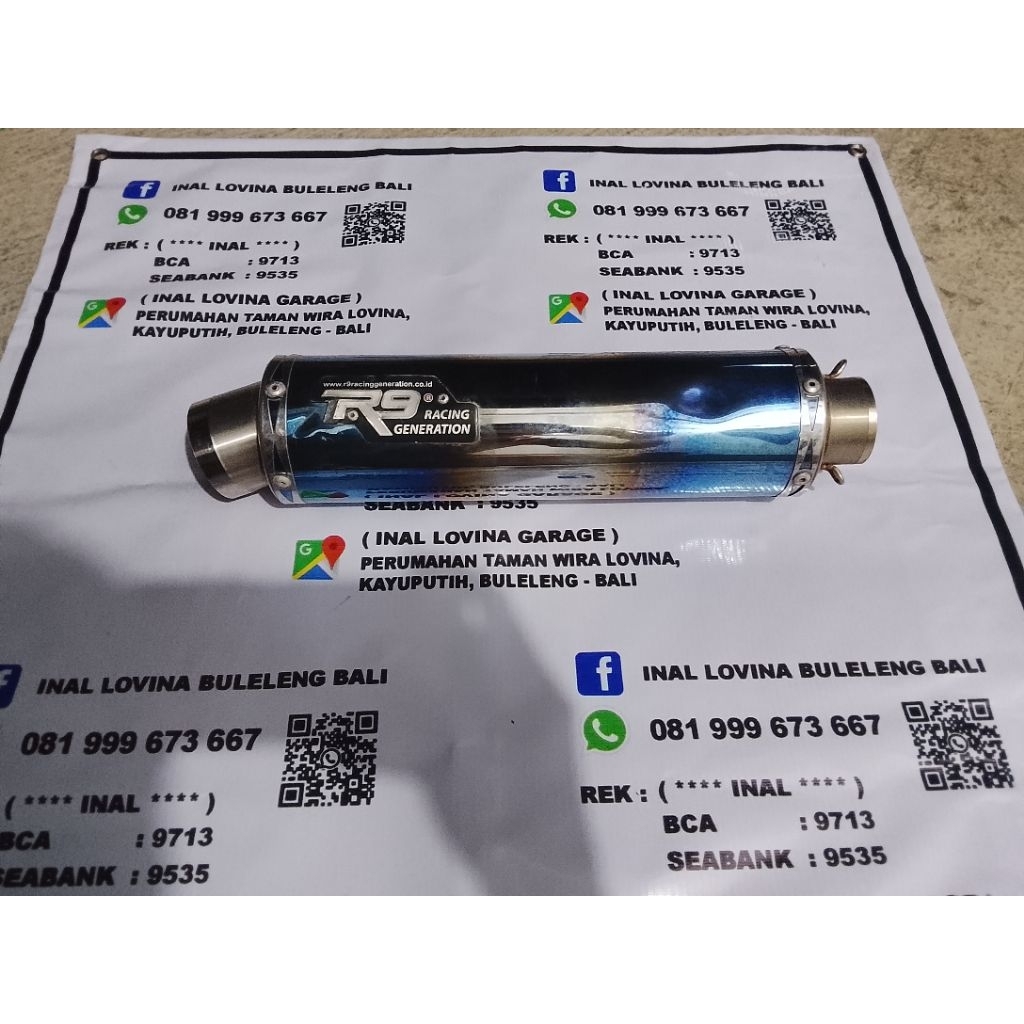 slenser kenalpot r9 Mugello ori