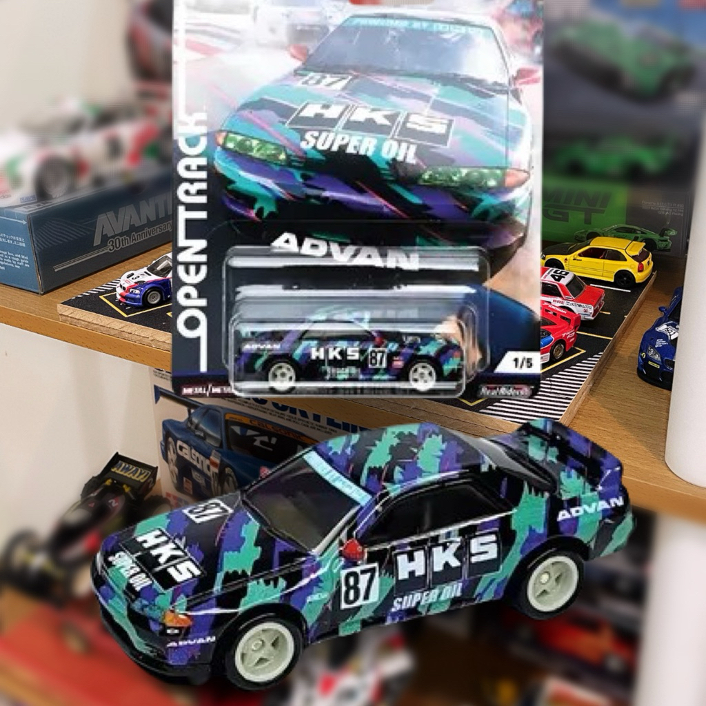Hot Wheels Premium Open Track Nissan Skyline GTR R32 HKS | Loose dan bukan pandem