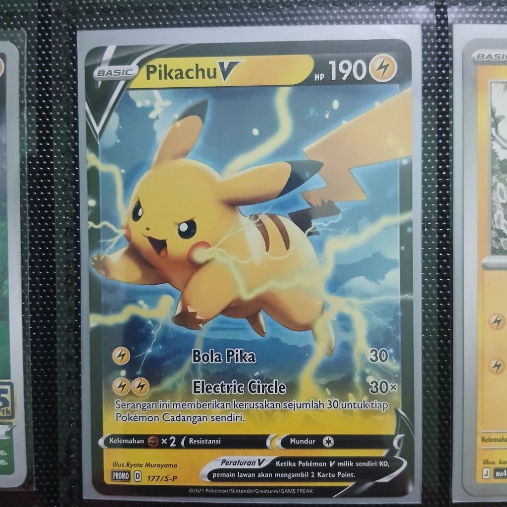 Pikachu V promo || kartu pokemon pikachu || pika gendut