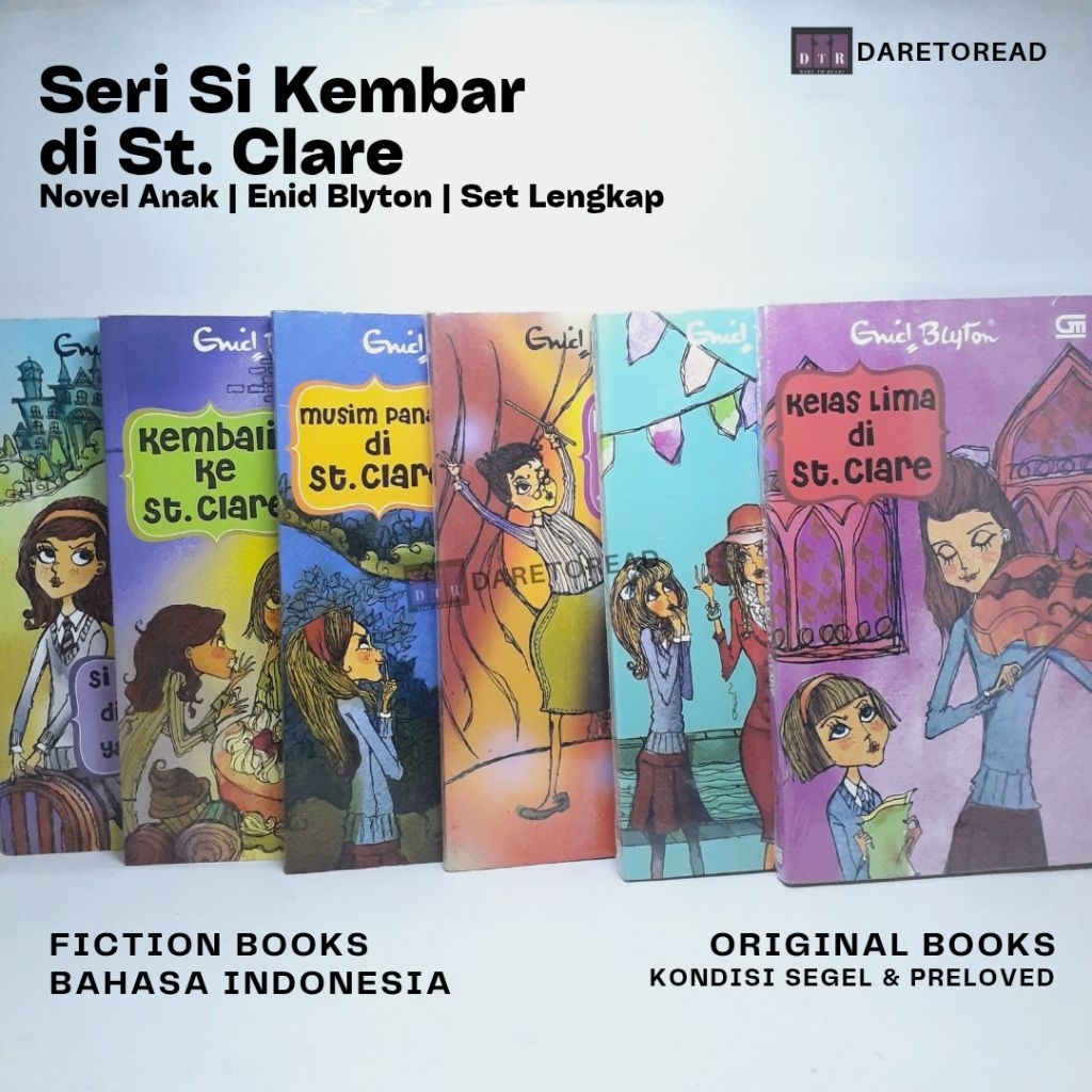 Novel Enid Blyton St Clare (Cerita Lengkap 6 Buku) Novel Anak