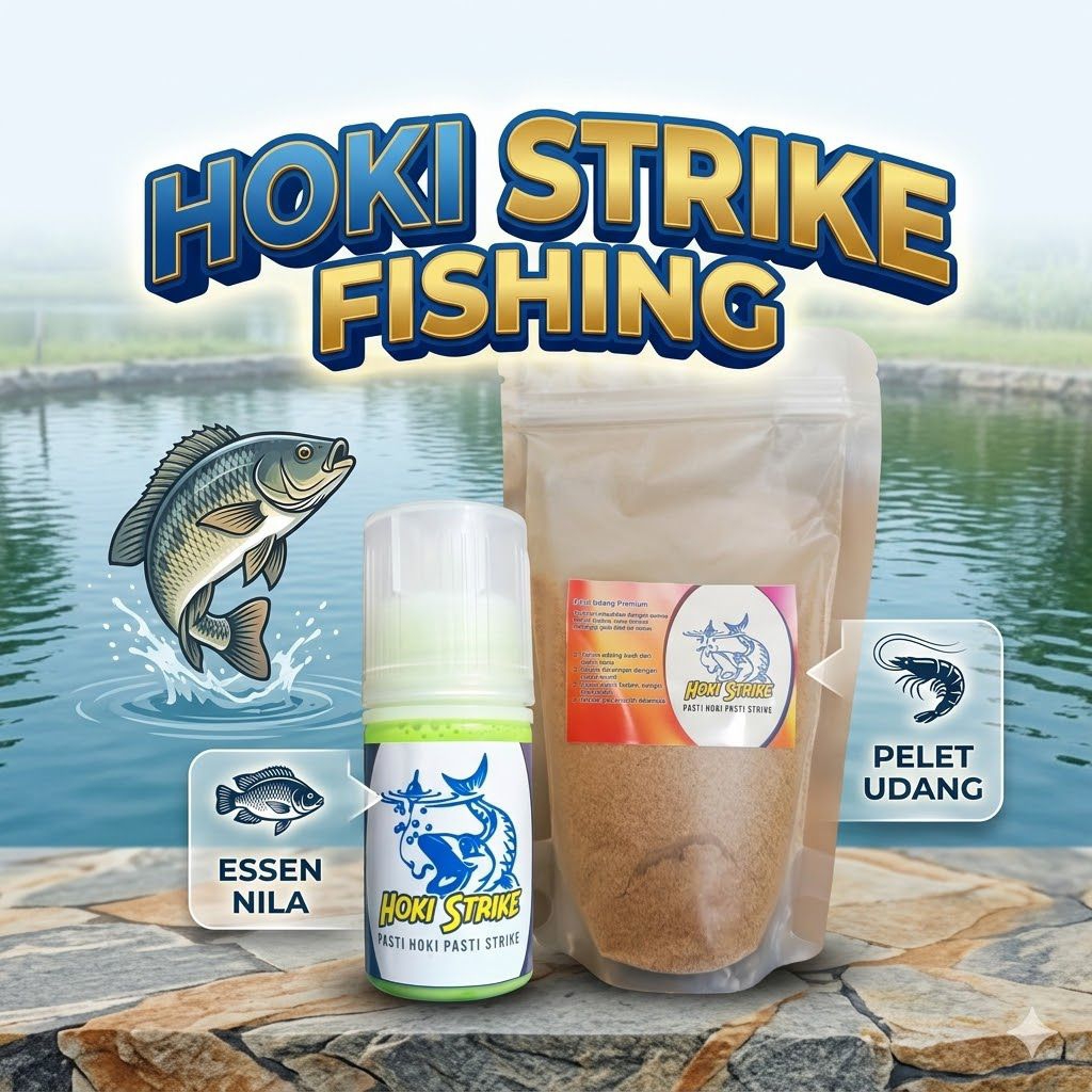 Essen ikan nila & Pelet Udang Super Hoki Strike