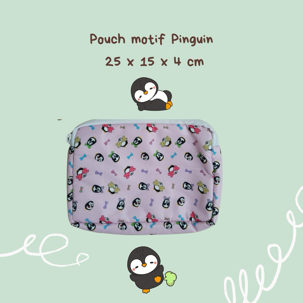 Pouch motif pinguin / lylia doodwear / ireinw