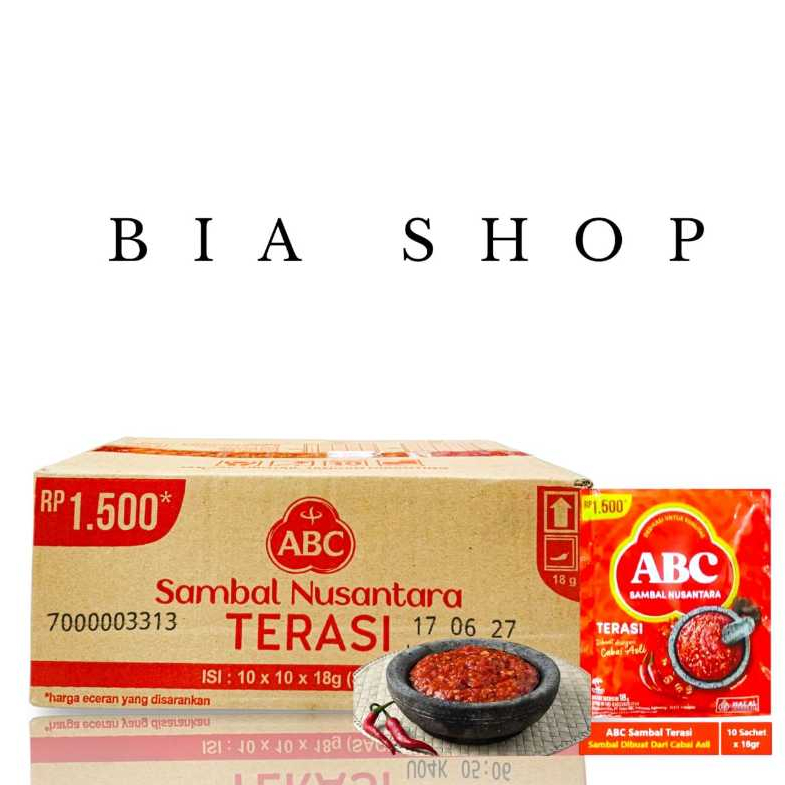 [DUS] ABC Sambel Nusantara Terasi 18gr isi 100pcs