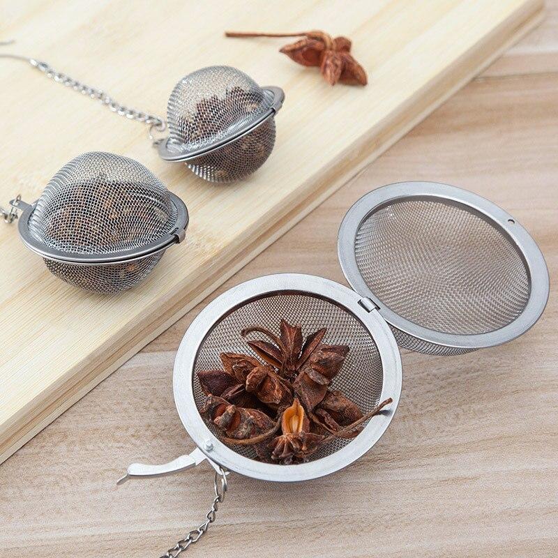 Filter Infuser Penyaring Teh Stainless Steel/Saringan Teh Bulat Import