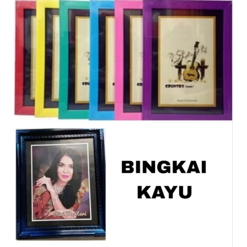 Bingkai Foto Kayu 9 x 13 inchi / Pcs