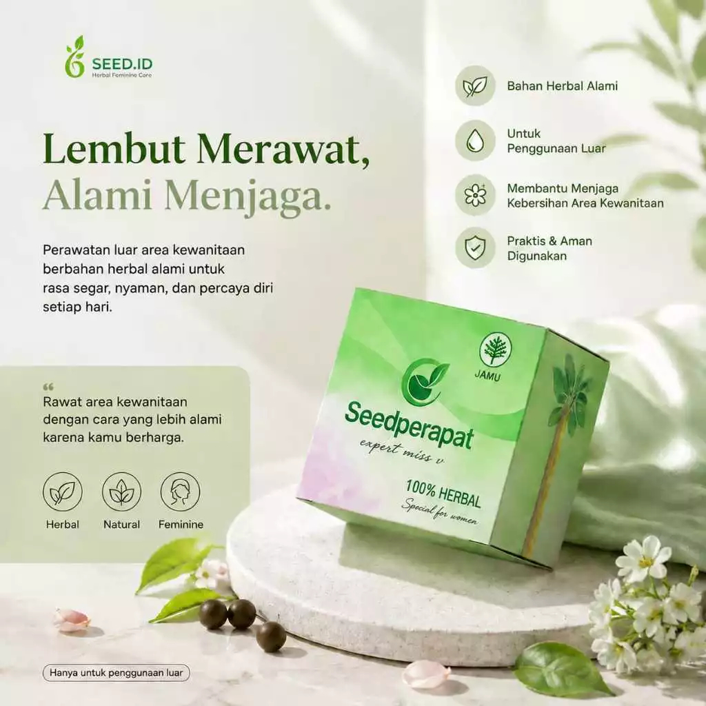 Seed Perapat - Perawatan Kewanitaan Herbal Original , Aman dan Praktis