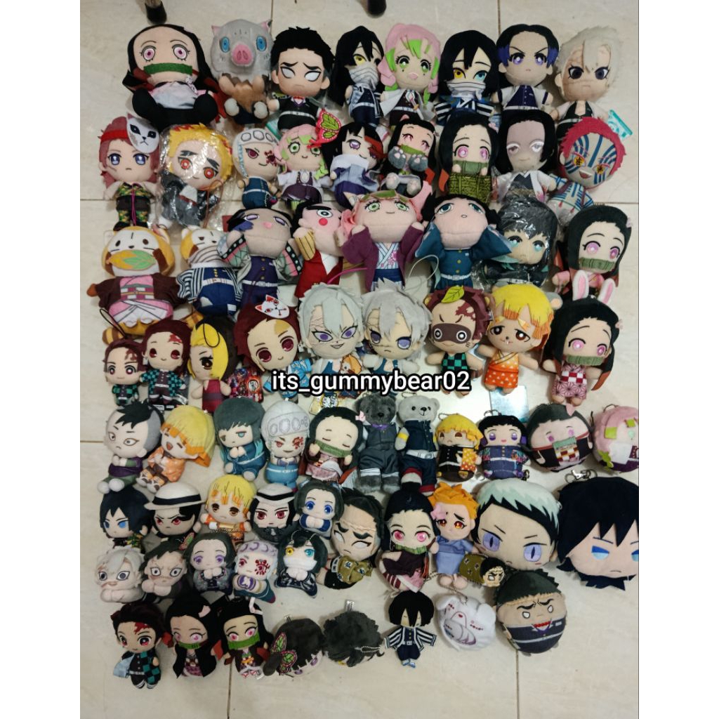 [SALEE] Demon Slayer DS Kimetsu no yaiba nesoberi fuwakororin hugchara capit pin rascal mascot potet