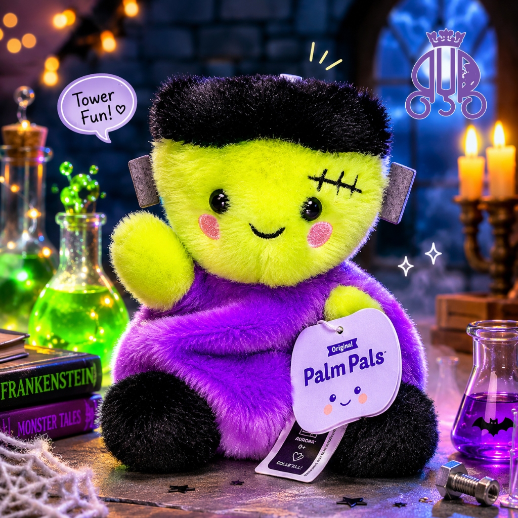 Boneka karakter monster Bolt Frankenstein Palm Pals