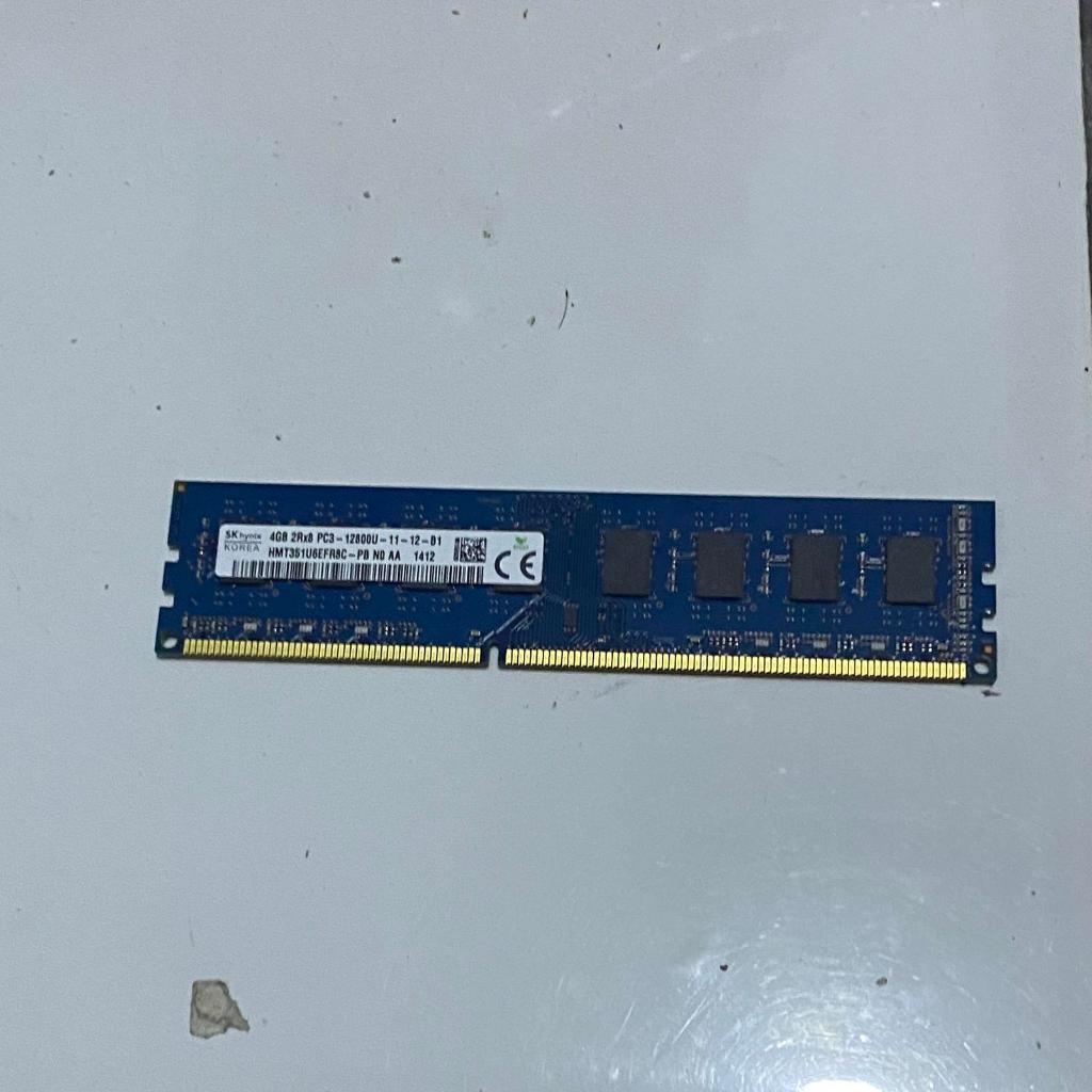 Memory ram pc ddr3 4gb sk hynix 2Rx8 pc3-12800U
