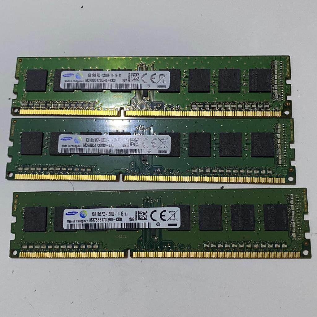 Memory ram pc ddr3 4gb samsung 1Rx8 pc3-12800U