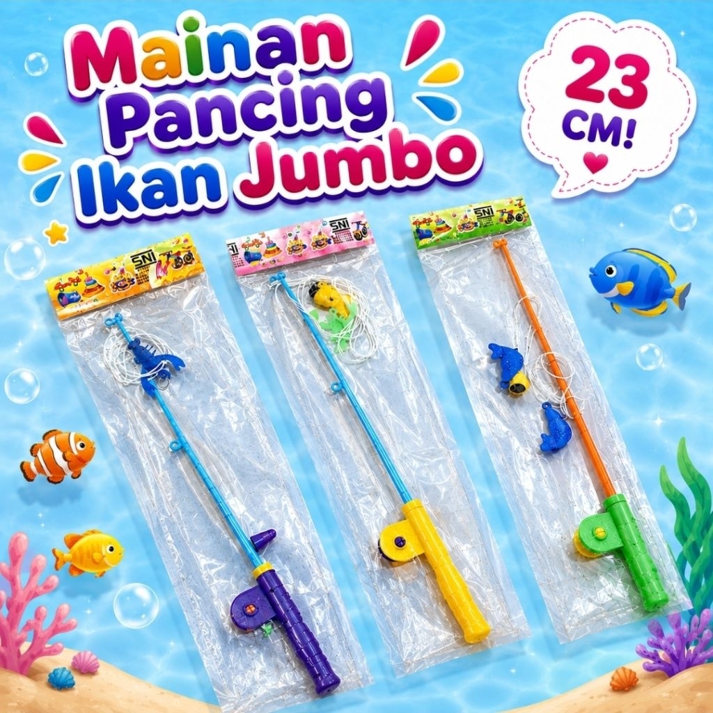 MAINAN PANCING IKAN JUMBO PANJANG 23 CM