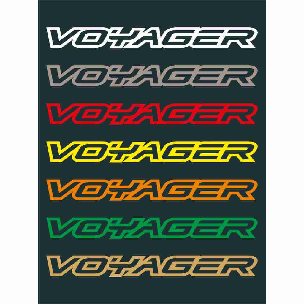 Stiker VOYAGER, Cutting Stiker bus