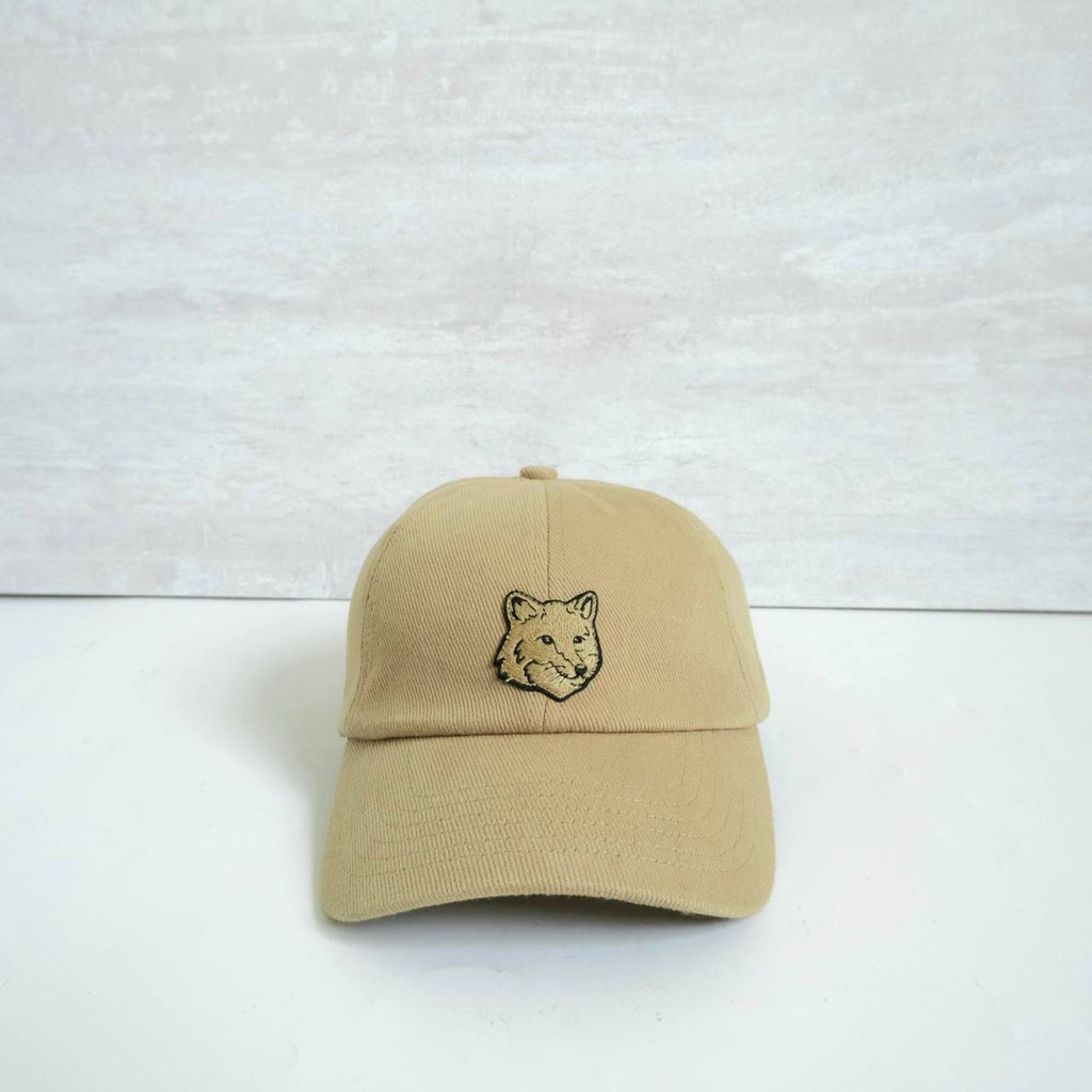 MAISON KITSUNE BASEBALL CAP IN ROAST COLOR