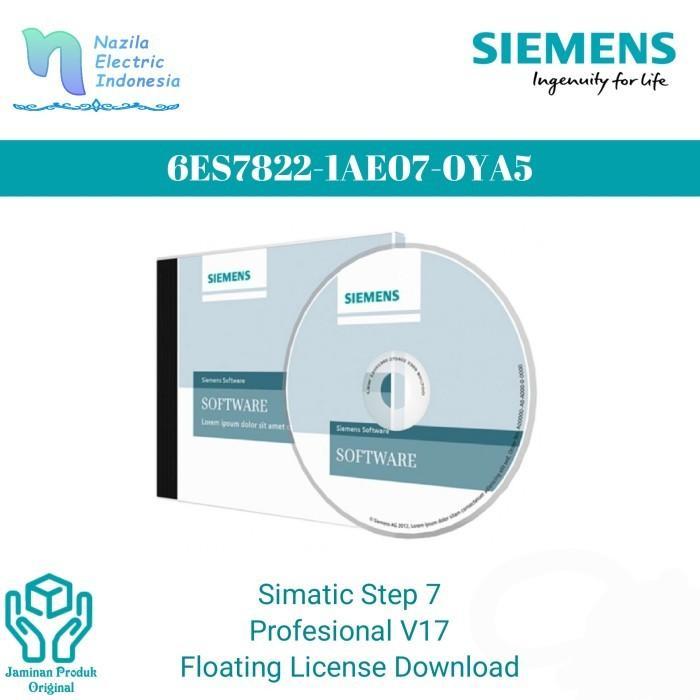 Siemens 6ES7 822 / 6ES7822-1AE07-0YA5 SIMATIC STEP 7 Professional V17 Floating License Download TIA 