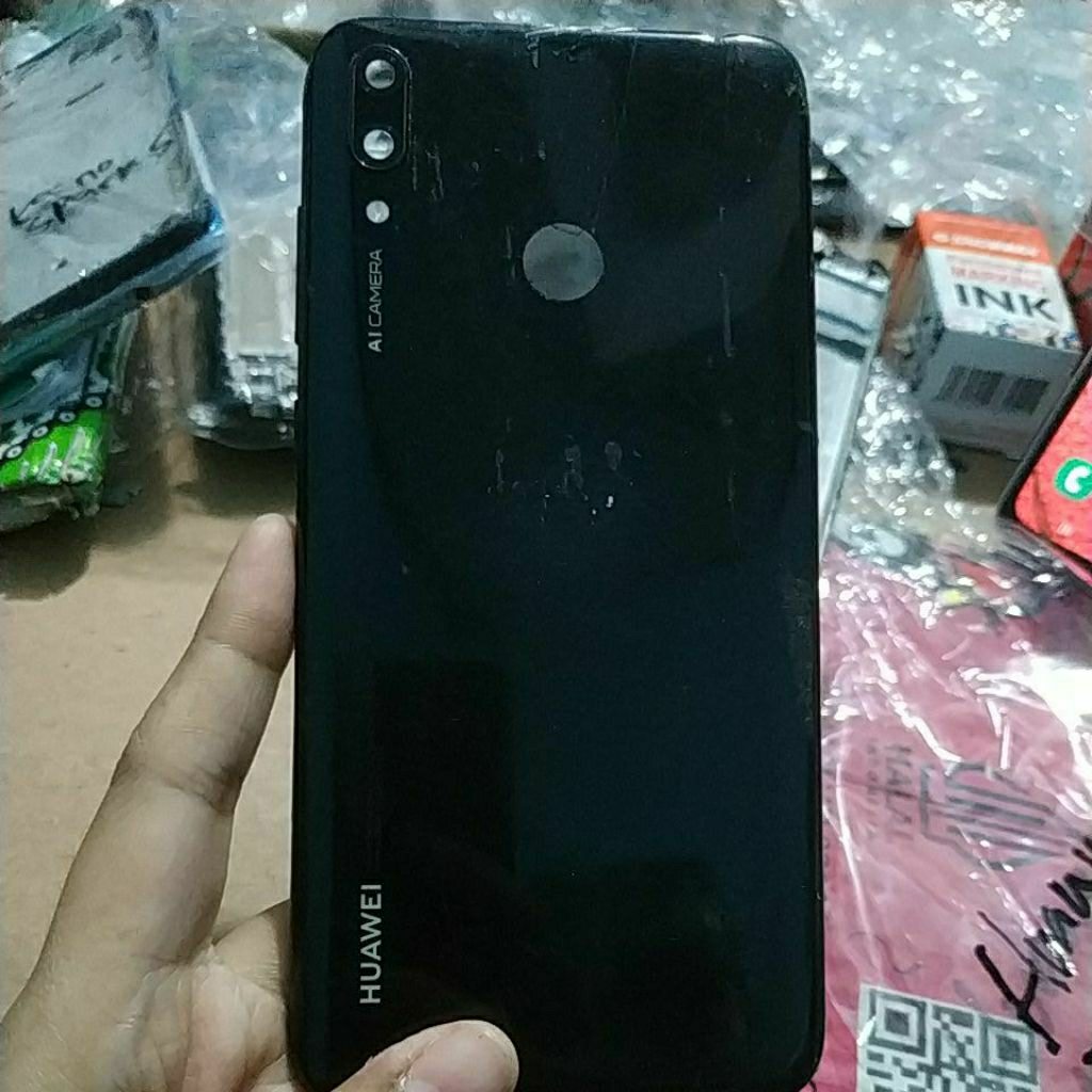 BACKDOOR BEKAS HUAWEI Y7 2019/Y7 PRO 2019 TOMBOL KOMPLIT