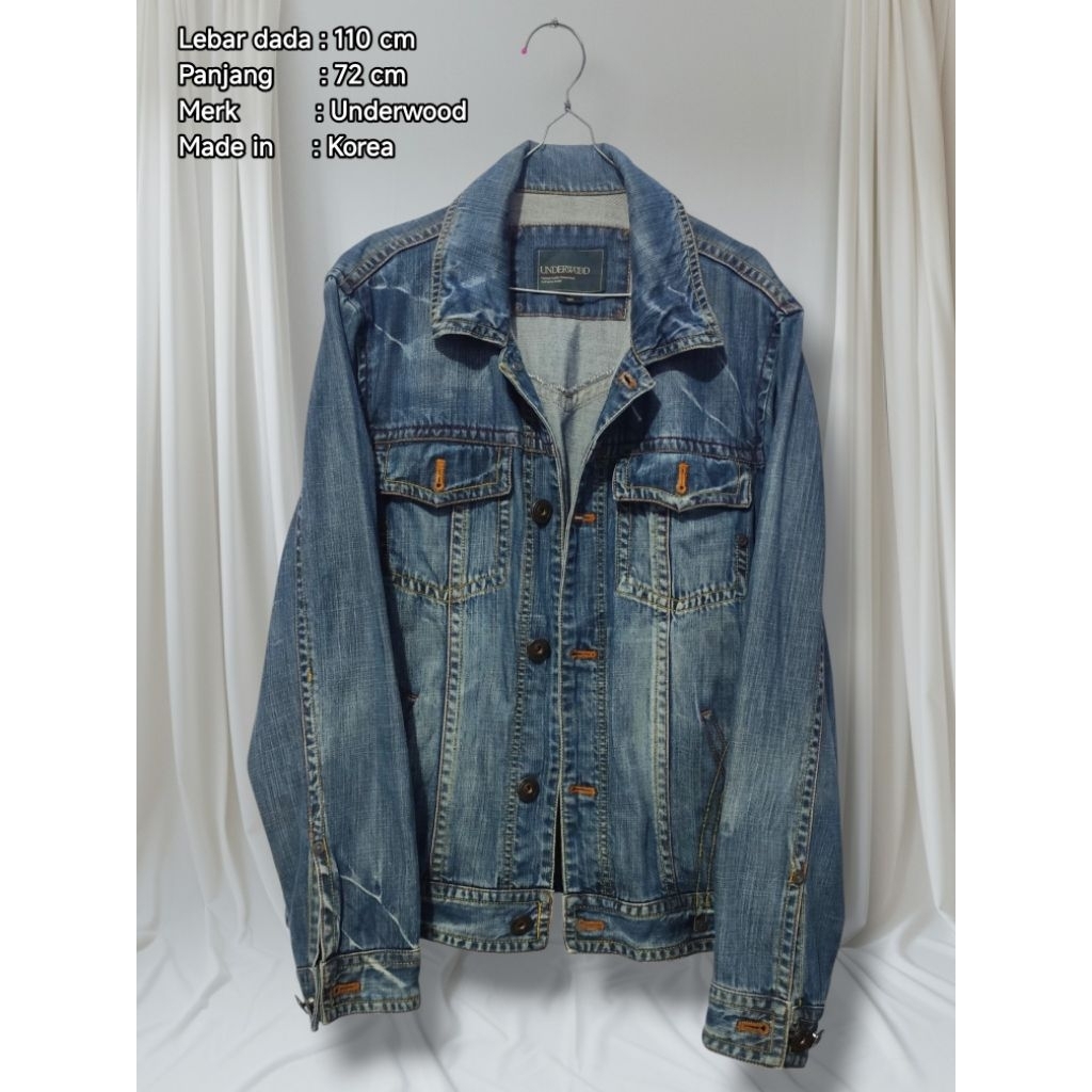 (Preloved) Jaket Denim Pria Underwood