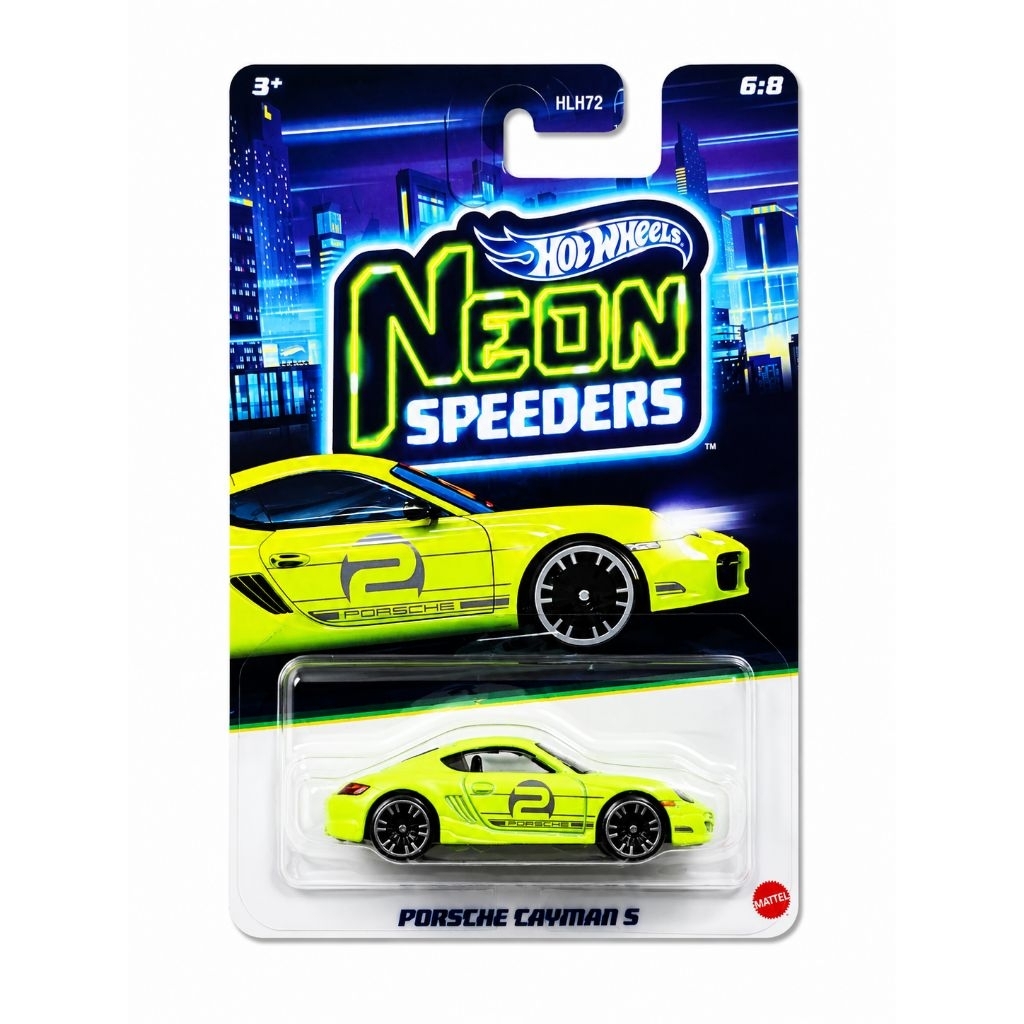 Hotwheels PORSCHE CAYMAN S "Silver Series Neon Speeders Wave 2 2026 / Mainan Mobil Diecast / Skala 1
