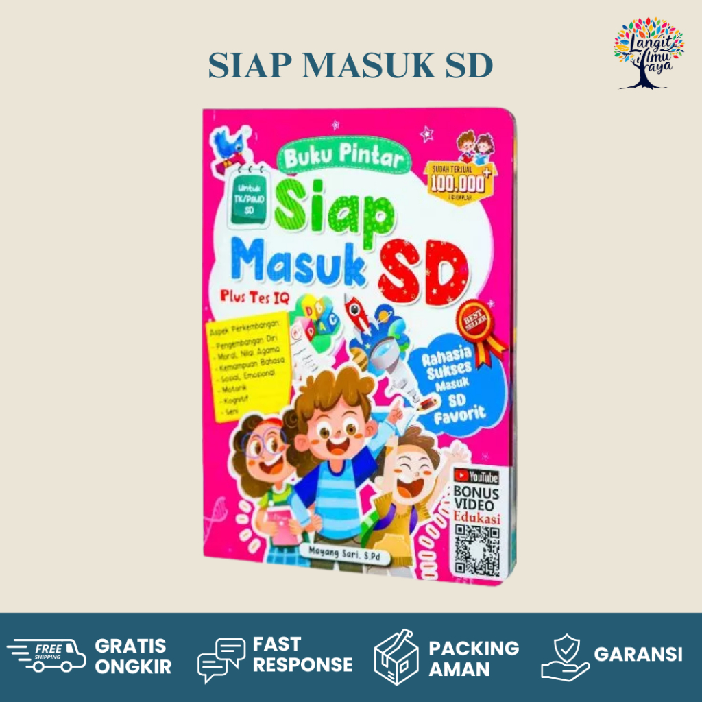 Langit Ilmu Raya - Buku Latihan Soal TK PAUD Persiapan Masuk Sekolah Dasar Rahasia Sukses Masuk SD F