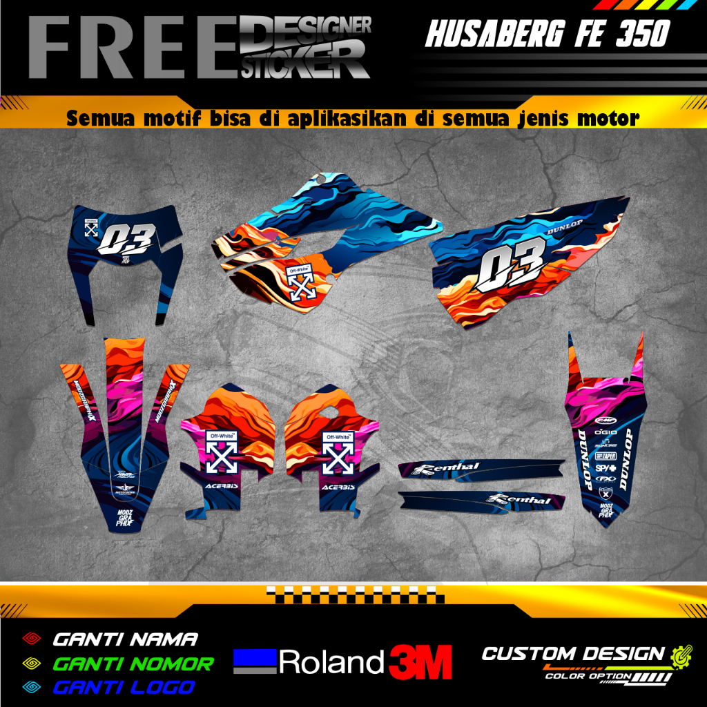 DECAL STIKER HUSABERG FE 350 FULL BODY