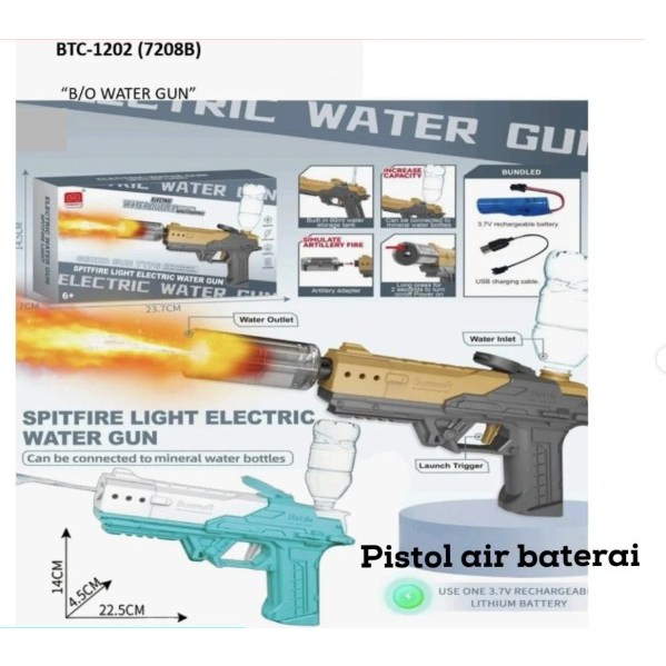Mainan Anak BTC-1202 SUMMER BATTLE Mainan Tembakan Air Elektrik Summer Satellite Water Gun Otomatis