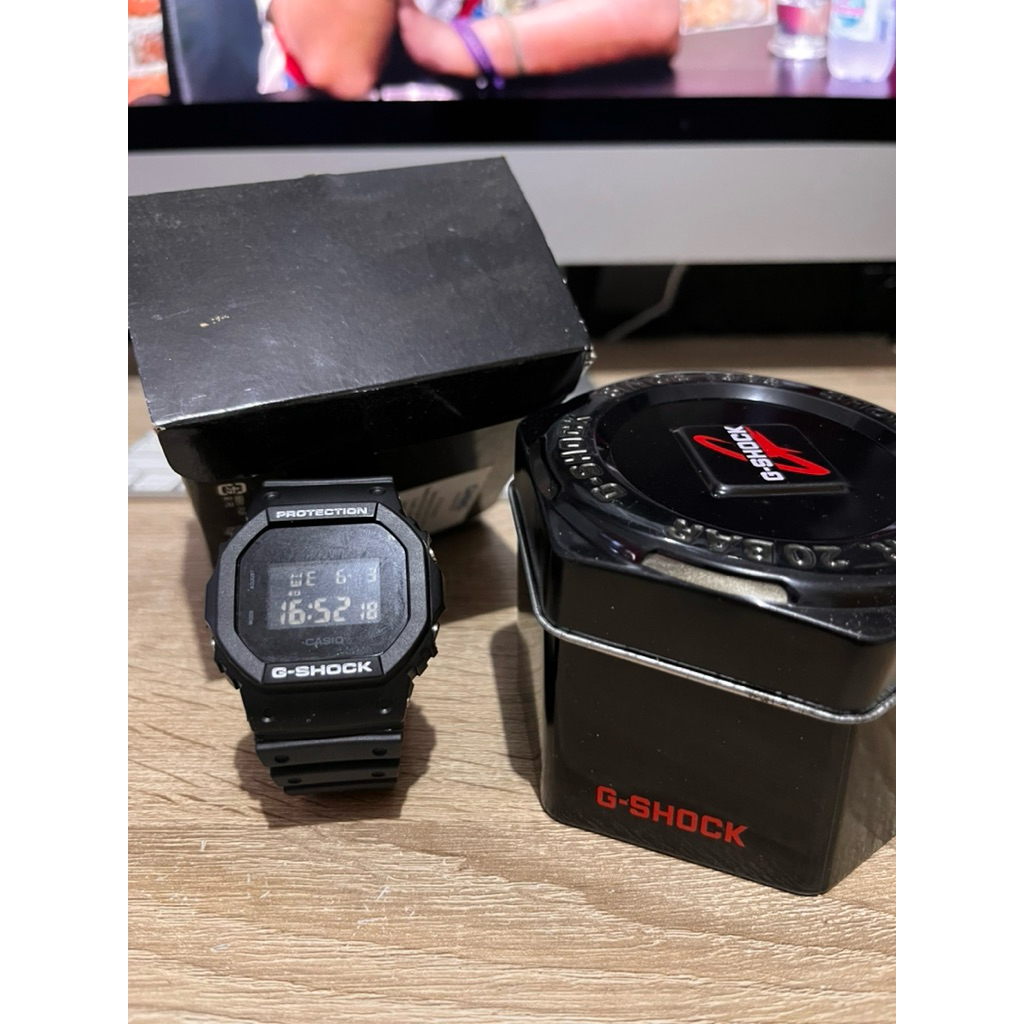 Casio G shock DW 5600 Black Second