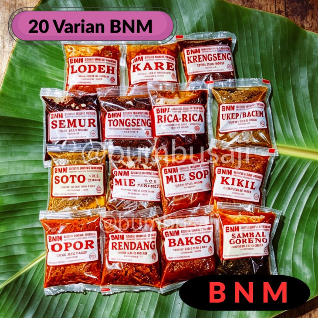 BNM - ( 20 VARIAN BNM ) - BUMBU NIKMAT MURAH - BUMBU SACHET SIAP SAJI