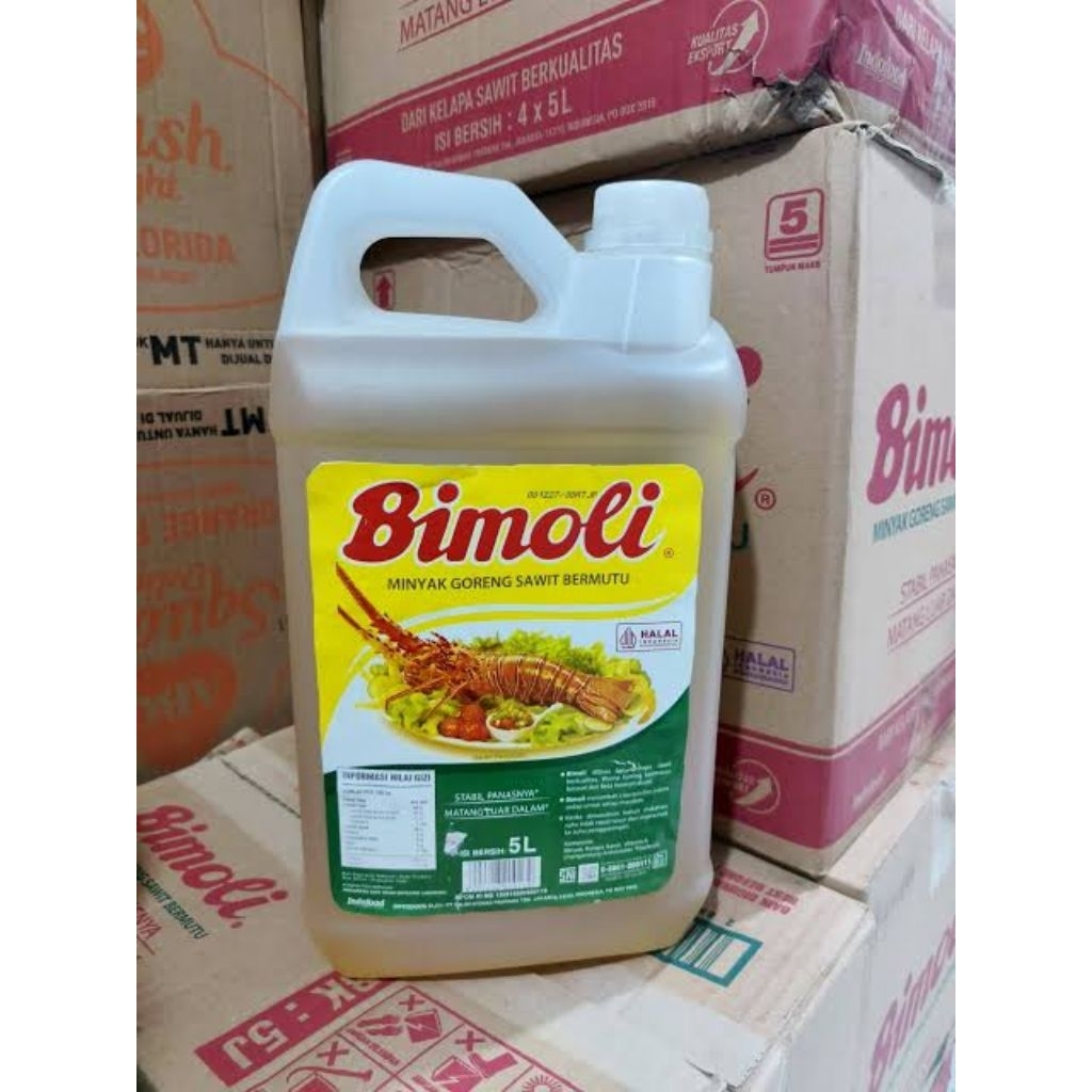 Minyak Goreng Bimoli 5Liter Jerigen Bebas Kolesterol ( 1 Dus Isi 4 )