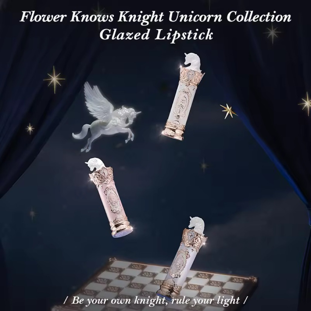 FLOWER KNOWS KNIGHT UNICORN GLAZED LIPSTICK